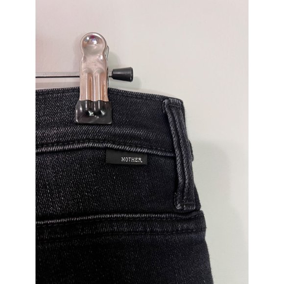 NEW MOTHER Black The Weekender in Deep End Wash Flare Size 29 - Picture 5 of 11